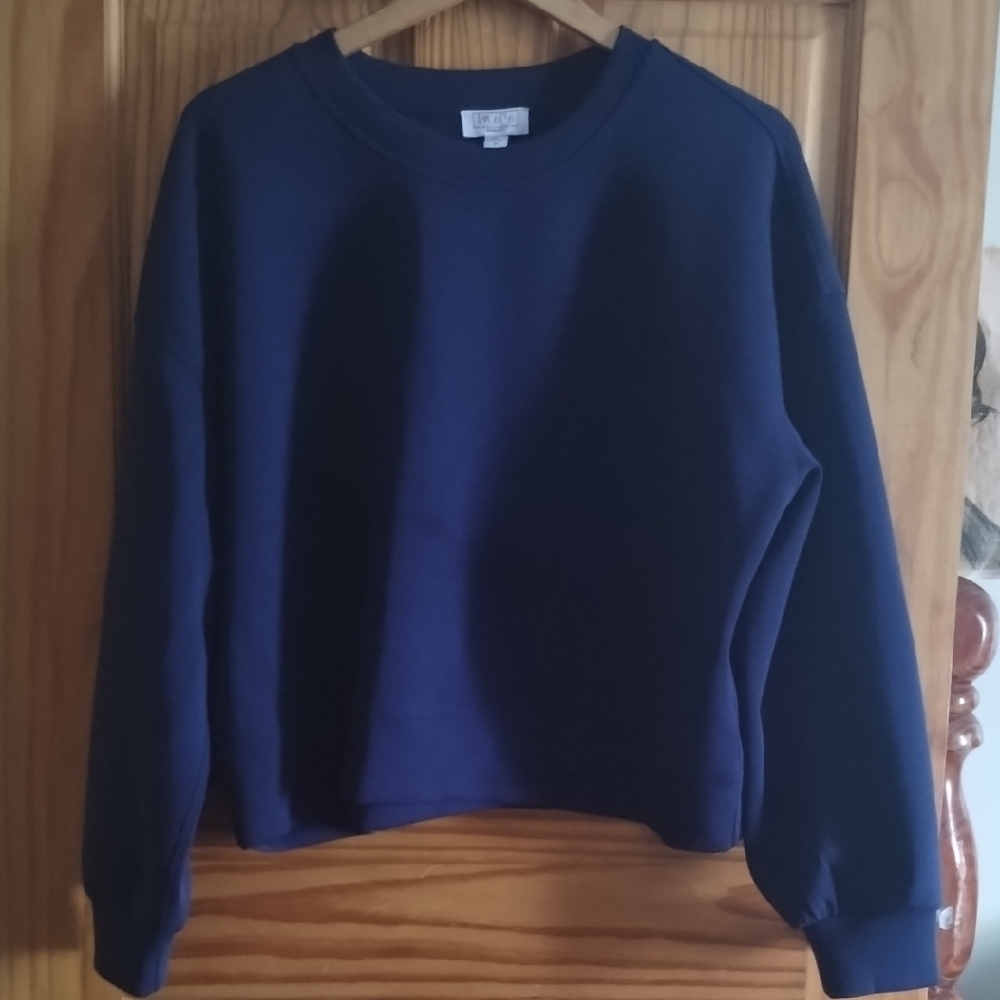 Navy Blue Crewneck Sweatshirt